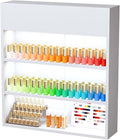 OmySalon Wall Mounted Display Rack, 32-Inch 3-Tier LED Nail Polish Organizer by OmySalon