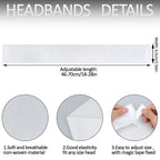 128 Pieces Disposable Spa Facial Headbands Stretch Non-Woven Facial Headband - Image 2