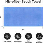 JML Bath Sheet Towels Pack of 2, Extra Large Microfiber Towel Set - Image 4