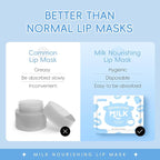 AKARY Milk 5 Pcs Moisturizing Lip Mask, Lip Sleep Gel Pads Mask Bulk - Image 9