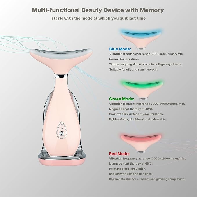VRAIKO Lily Neck Face Massager, Face Sculpting Tool, Skin Rejuvenation Device - Image 2