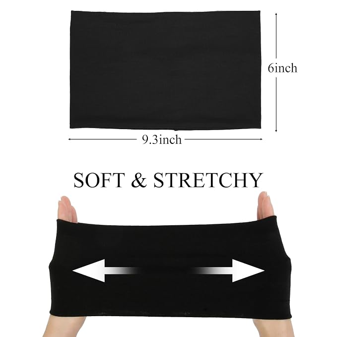 Huachi Wide Headbands for Women Non Slip, Thick Womens Headbands Boho Elastic - Image 5