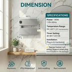 Electric Towel Warmer, Heated Towel Rack - Image 6