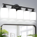 5-Light Bathroom Light Fixtures, Bathroom Wall Lamp, by Zarbitta