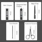 Nail Clipper & Grooming Set, 10-Piece Manicure Set, Nail Care Kit - Image 8