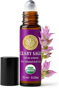 Silk Road Organic Clary Sage Essential Oil Roll On, 100% Pure USDA Certified by SILKROADORGANIC