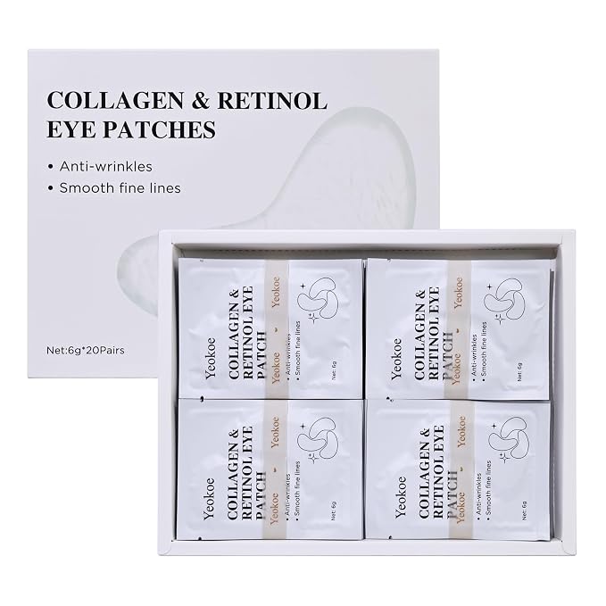 Yeokoe Under Eye Patches for Dark Circles, Puffy Eyes, 20 Pairs Face Masks - Image 7