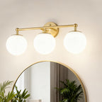 AKEZON Gold Vanity Light for Bathroom, Modern Bathroom Light Fixtures Over by AKEZON