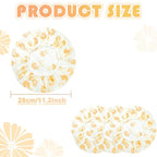 18Pcs Plastic Shower Caps for Women Waterproof Bath Caps Bathing Hair Cap - Image 2