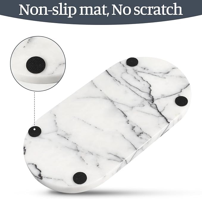 Koville Natural Marble Tray, Catchall - Image 6