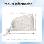 Scrub Cap for Women and Men Boho Black Leaf Pattern Adjustable Breathable - Image 3