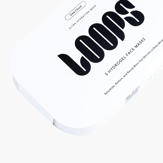 LOOPS Dew Cloud Ultra Hydrating Hydrogel Korean Face Mask - Image 7
