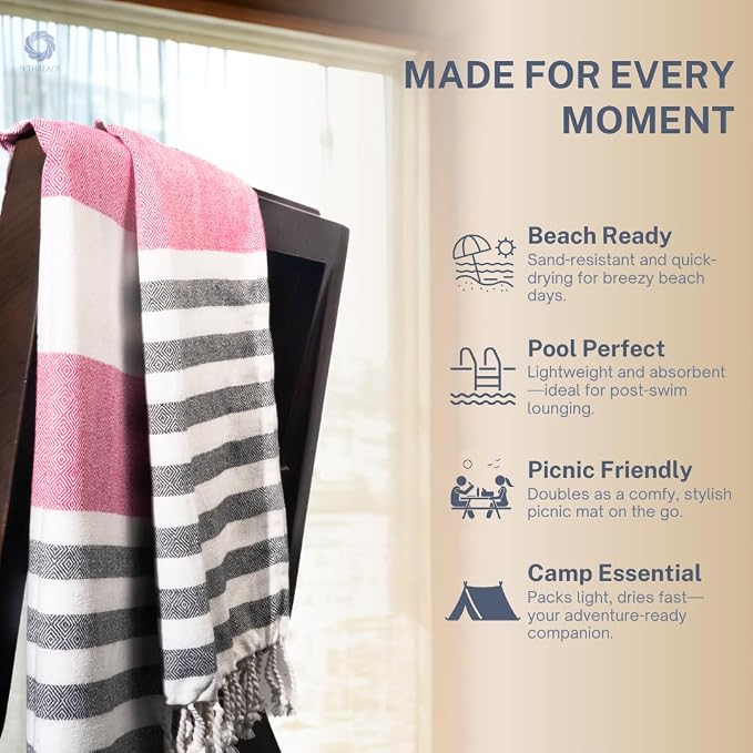 Cotton Turkish Beach Towel - Image 4