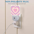 Pink Love Swirl Night Light for Kids, LED Night Light Plug into Wall - Image 3