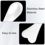 Pndeyo 3pcs Mini Stainless Steel Makeup Spatula, Reusable Cosmetic Cream - Image 3