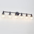 6-Light Bathroom Light Fixture Black Vanity Lights Over Mirror Modern Wall - Image 8