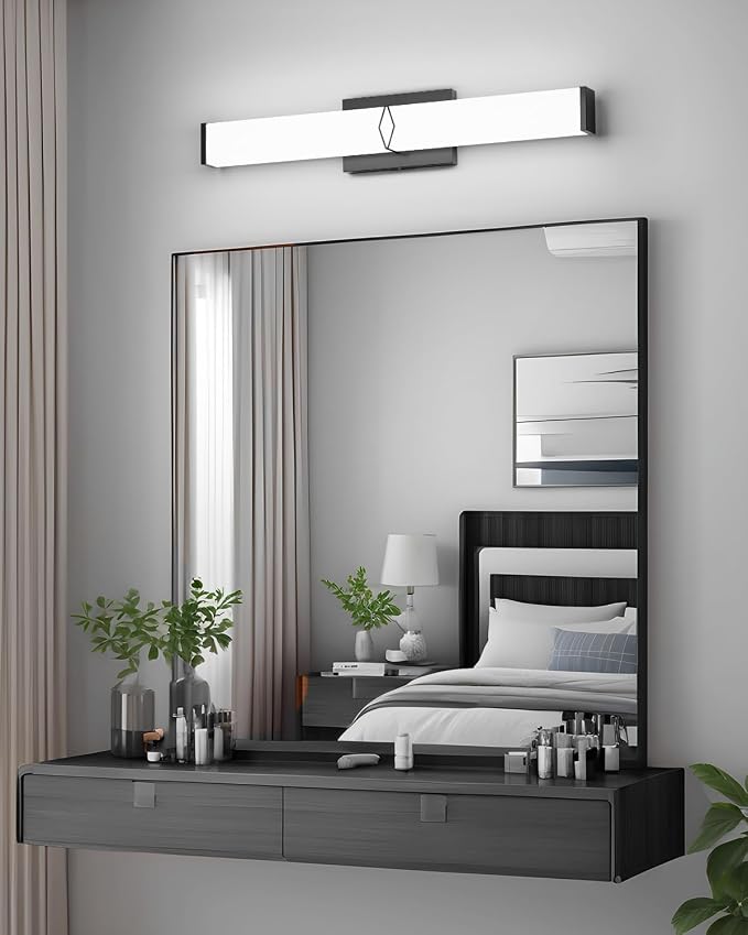 Modern Bathroom Light Fixtures, 24inch Dimmable LED Bathroom Vanity Lights Over - Image 9