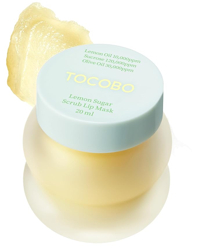 TOCOBO Lemon Sugar Lip Mask – No-Wash Overnight Lip Scrub & Sleeping Mask | by TOCOBO