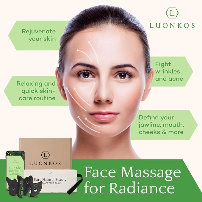 LUONKOS Gua Sha Facial Tools - Image 2