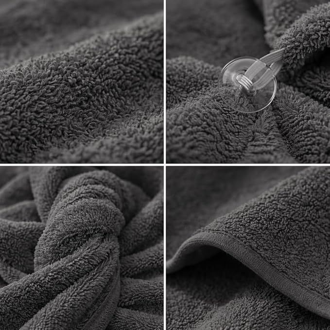 100% Turkish Cotton Hair Towel Wrap 2 Pack – Oeko-TEX Certified Quick Dry Turban - Image 4