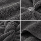 100% Turkish Cotton Hair Towel Wrap 2 Pack – Oeko-TEX Certified Quick Dry Turban - Image 4