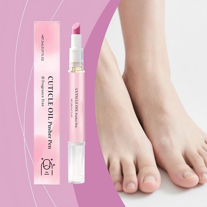 Ceramic Cuticle Pusher & Nail Oil Pen, 2-in-1 Nail Care Tool - Image 3