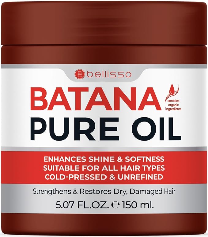 Batana Oil - Pure, Unrefined and Cold Pressed - Volumizing Hair Treatment by Bellisso