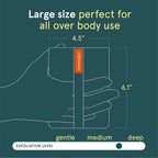 Cleanlogic Sport Exfoliating Body Scrubber, Large Exfoliator Tool - Image 4
