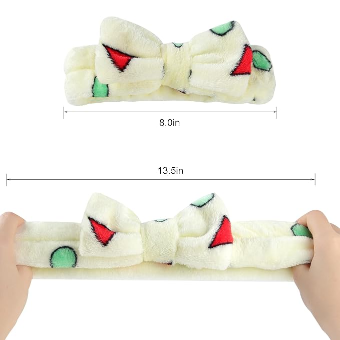 LAXIZAR 10 PCS Bow Headbands Shower Spa Headbands Headwraps - Image 2