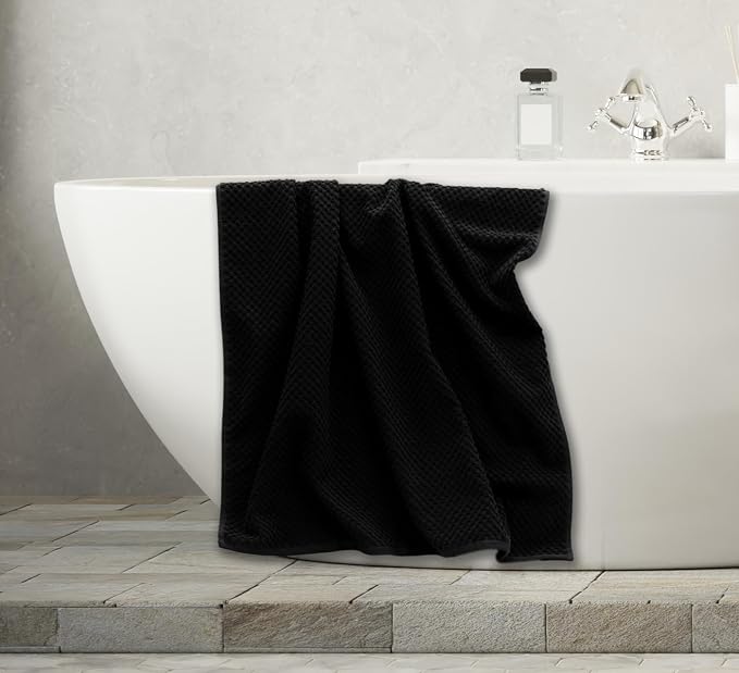 COTTON CRAFT Waffle 6 Piece Towel Set - Image 6