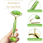 AECW 2 in 1 Ice Roller for Face & Eye Puffiness Relief and Jade Roller for Face - Image 4