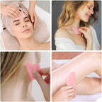 URAQT Gua Sha Facial Tools Rose Quartz Guasha Tools - Image 8
