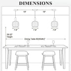 KCO Lighting Vintage Green Glass Pendant Light Kitchen Island Lighting - Image 4
