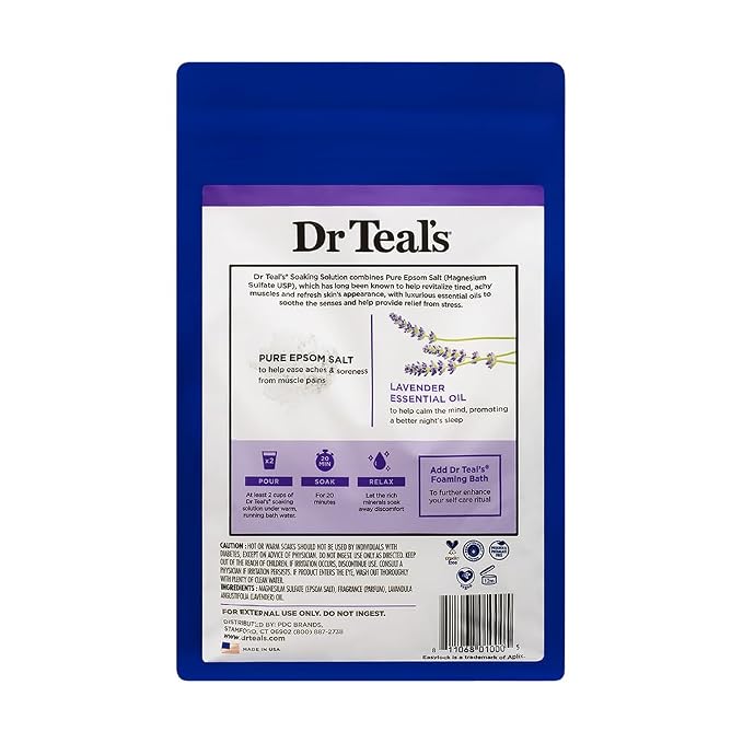 Advanced Dr. Teals Lavendar Scented Epsom Salt, 48 oz - Image 2