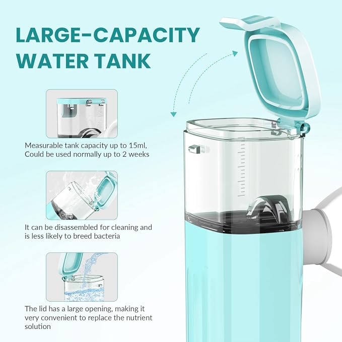 2-in-1 Nano Face & Eye Mister, USB Rechargeable Cool Mist Sprayer - Image 5