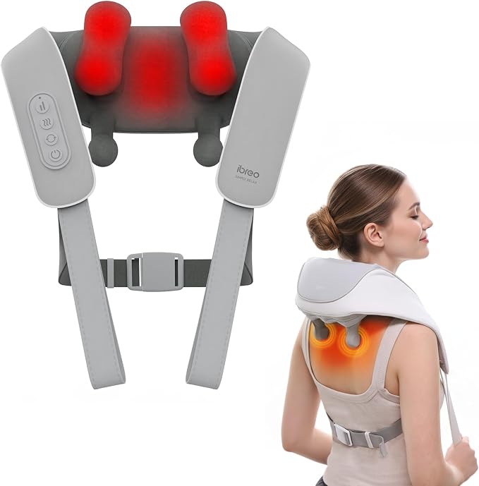 Cordless Shiatsu Neck and Back Massager by ibreo