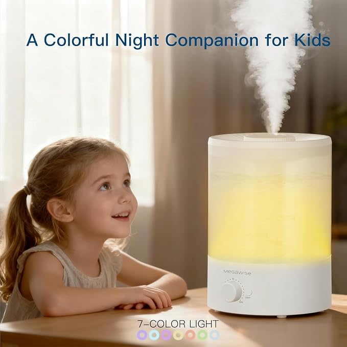 MEGAWISE 3.5L Cool Mist Humidifier – Ultra-Quiet Ultrasonic Vaporizer - Image 4