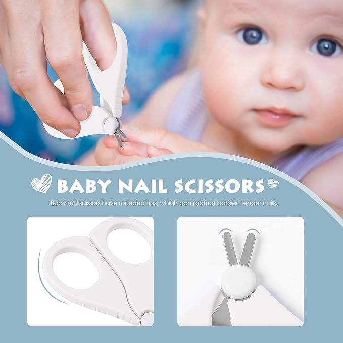 Baby Nail Clippers Set with Cute Case, Infant Fingernail and Toenail File Kit - Image 3