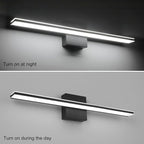 Black Vanity Light Fixture 24 Inch Bathroom Lamps Over Mirror 14W Modern Bath - Image 8