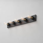 Globe Electric 5-Light Vanity Light, Matte Black, Modern Glam, Bathroom Fixture - Image 6