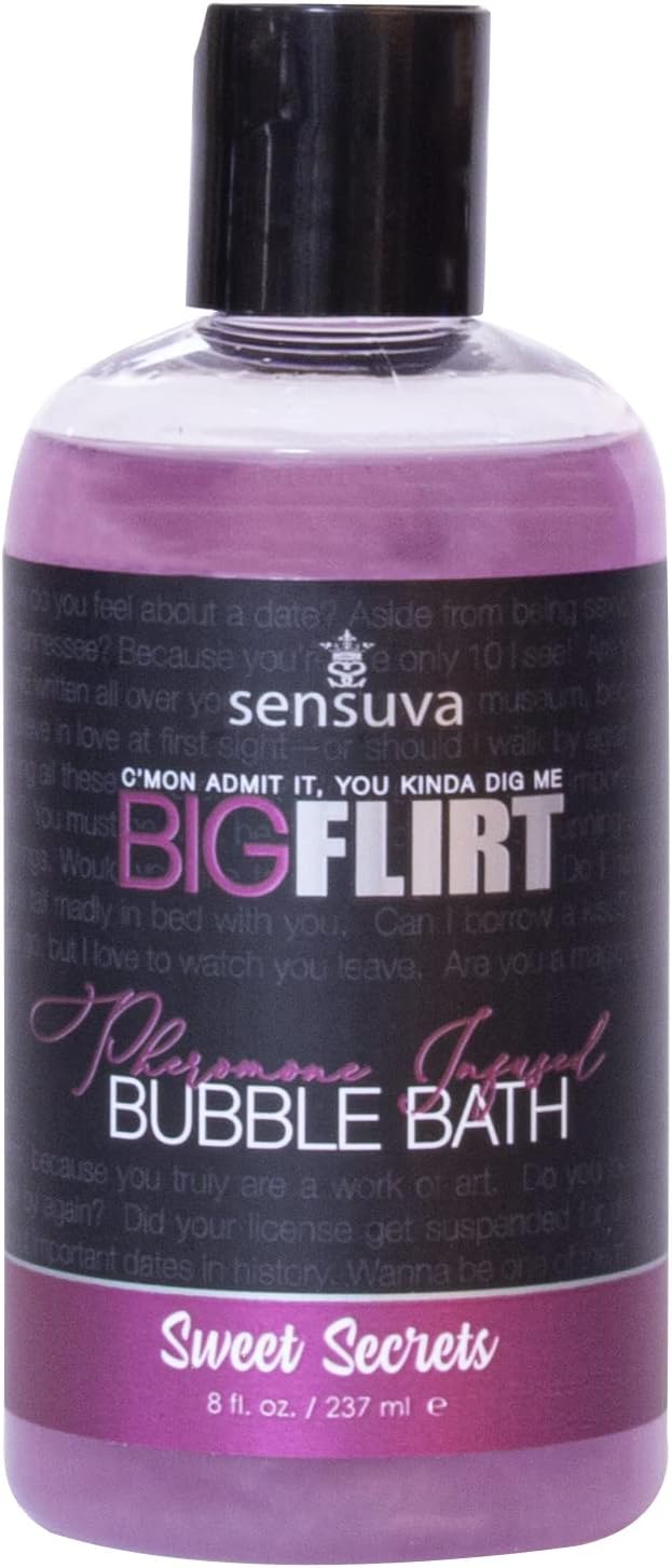 Big Flirt Pheromone Bubble Bath | Sweet Secrets | 8 fl.oz. by Sensuva
