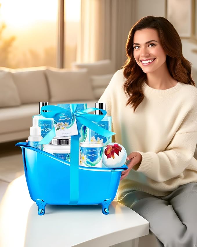 Mothers Day Gifts for Women Bath & Body Gift Set, Bath Basket Spa kit Gifts for - Image 7