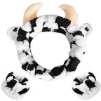 WHAVEL 3PCS Cute Spa Headband Cow Ears Headband by Whavel