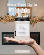 M&SENSE Large Vanilla Scented Candles - Image 4