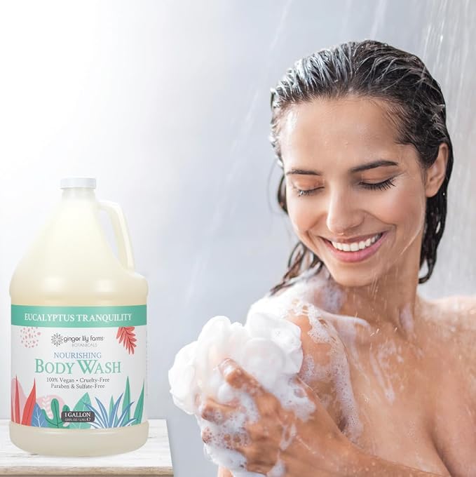 Ginger Lily Farms Botanicals Nourishing Body Wash, Eucalyptus Tranquility - Image 7
