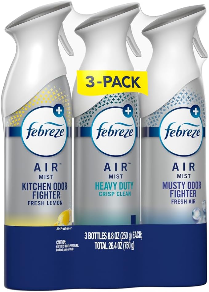 Febreze Air Freshener Spray, Odor-Fighting Room Spray, Heavy Duty Bundle - Image 10