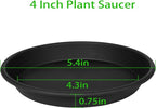 6 Pack Plant Saucers for Indoors, 4 5 6 7 8 9 10 11 12 13 15 17 19 inch Plant - Image 2