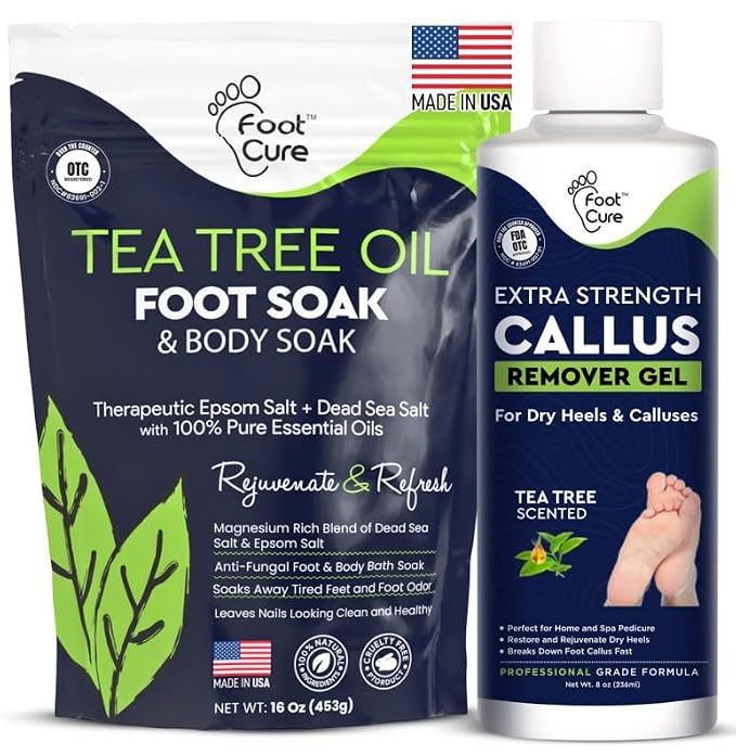Tea Tree Foot Soak & Callus Remover Gel Kit by FOOTCURE