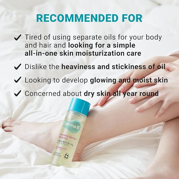 Derma B | Intensive Barrier Multi Body Oil | Moisturizing Non-Sticky Multi-Use - Image 6