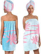 Palm Tree Towel Wrap for Women by QIULIBMH